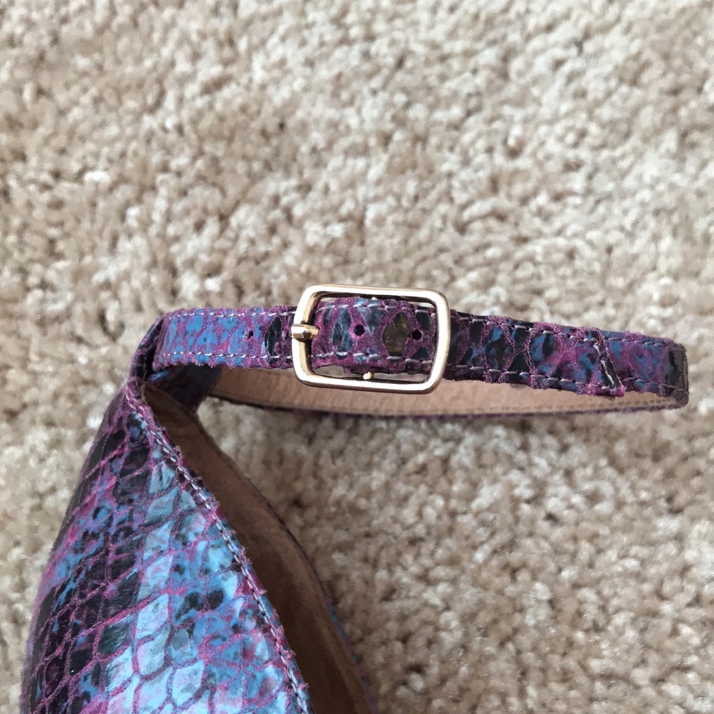 Jeffrey Campbell Midler Snake Peep Toe Platforms - Picture 5 of 9